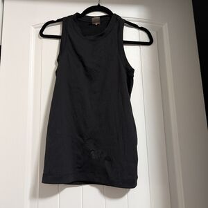 Calia Black Ribbed Tank Top